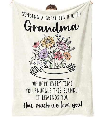 Divertidos Regalos De Cumpleaños Para Abuela, Manta De Per. Liso