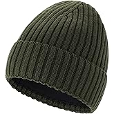 Connectyle Fleece Lined Cuffed Beanie Hat for Men Women Knitted Winter Wool Beanies Skull Cap Warm Watch Hat