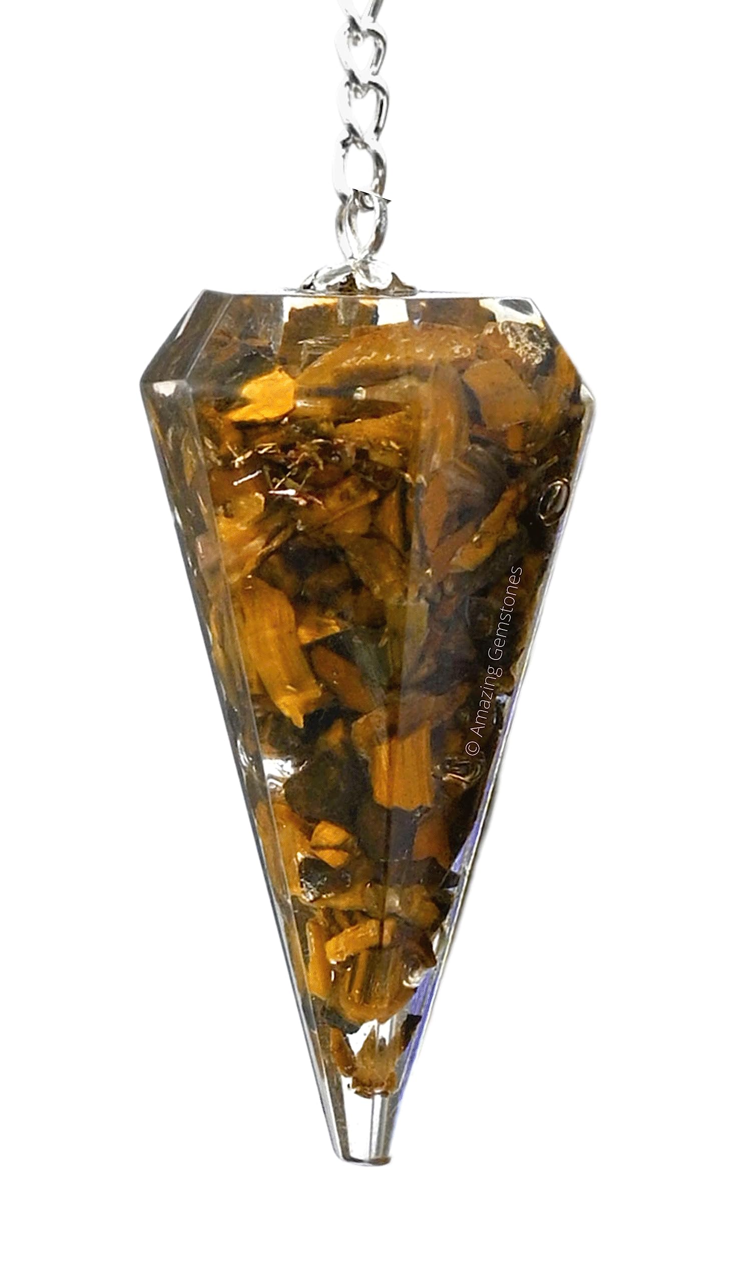 Tiger Eye Orgone Crystal Pendulums for Divination