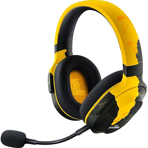 Razer Barracuda X Wireless Gaming & Mobile Headset (PC, PlayStation, Switch, Android, iOS): 2.4GHz Wireless + Bluetooth - Lightweight - 40mm Drivers - Detachable Mic - 50 Hr Battery - PUBG Edition