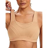 ZeroBound Women's Sports Bra High Impact Large Bust Full Coverage Workout Bras Adjustable Wirefree NO Padded Bra