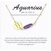 TGOLM 14k Gold Plated Zodiac Birthstone Bracelet, Horoscope Sign Charm Link Bracelet for Women Birthday Gift