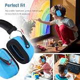 ProCase Kids Ear Defenders Noise Cancelling Headphones Blue SNR 26dB view 2