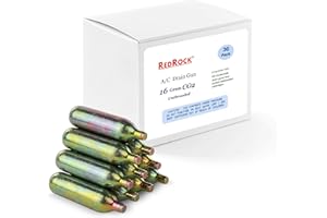 RedRock 16 Gram Unthreaded CO2 Cartridges for Gallo Drain Gun HVAC Drain Line Cleaner Tool (30 Pack)