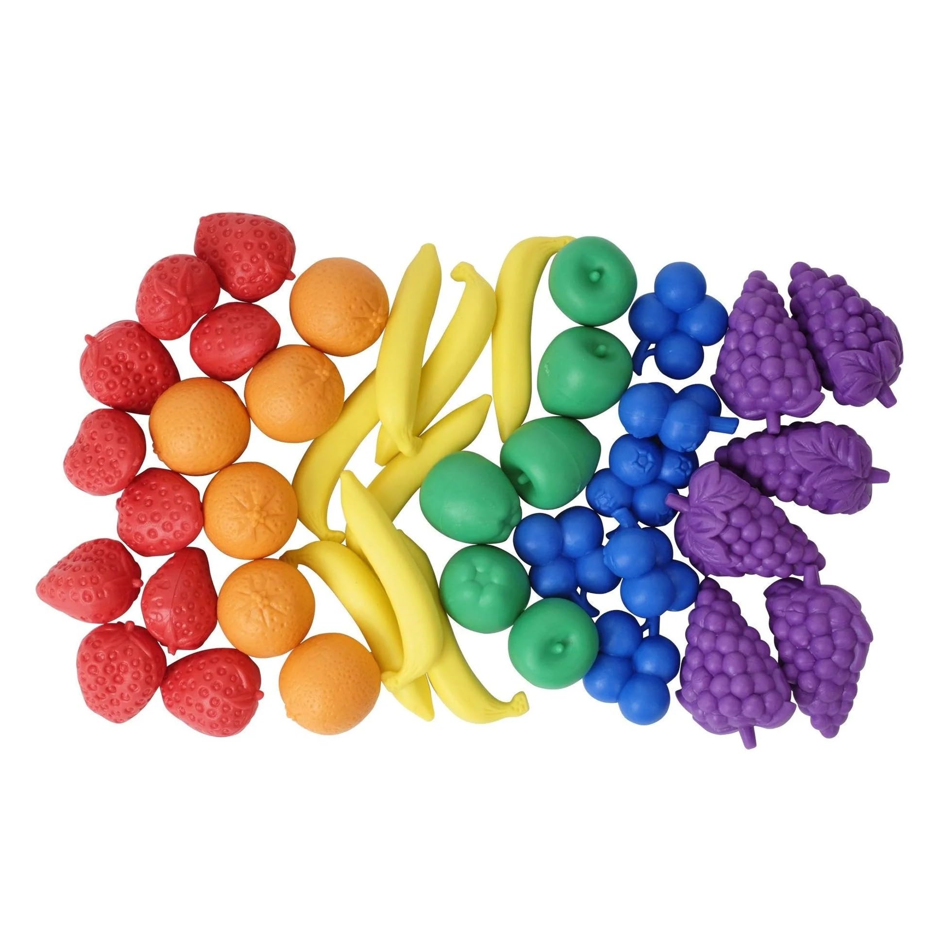 a2bsales Sorting Counters Starter Packs - Early Learning & Motor Skills Maths Toy - SEN Montessori (Fruit - 24 Pk)