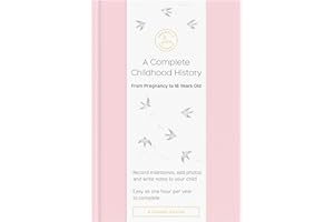 Promptly Journals, A Complete Childhood History: From Pregnancy to 18 Years Old (Blush Pink, Leatherette) | Baby Book and Pregnancy Journal | Baby Memory Book