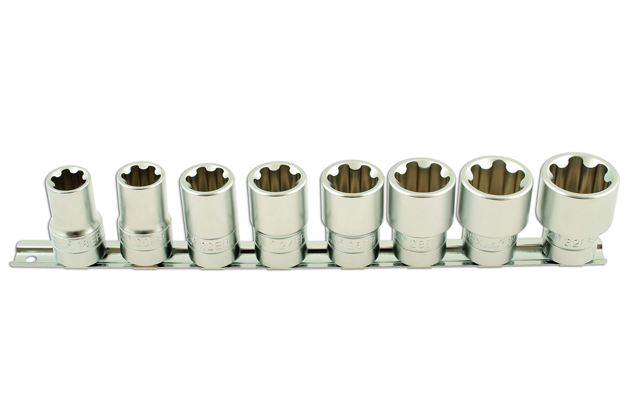 Laser 5656 Torx Plus® Socket Set 1/2"D 8pc