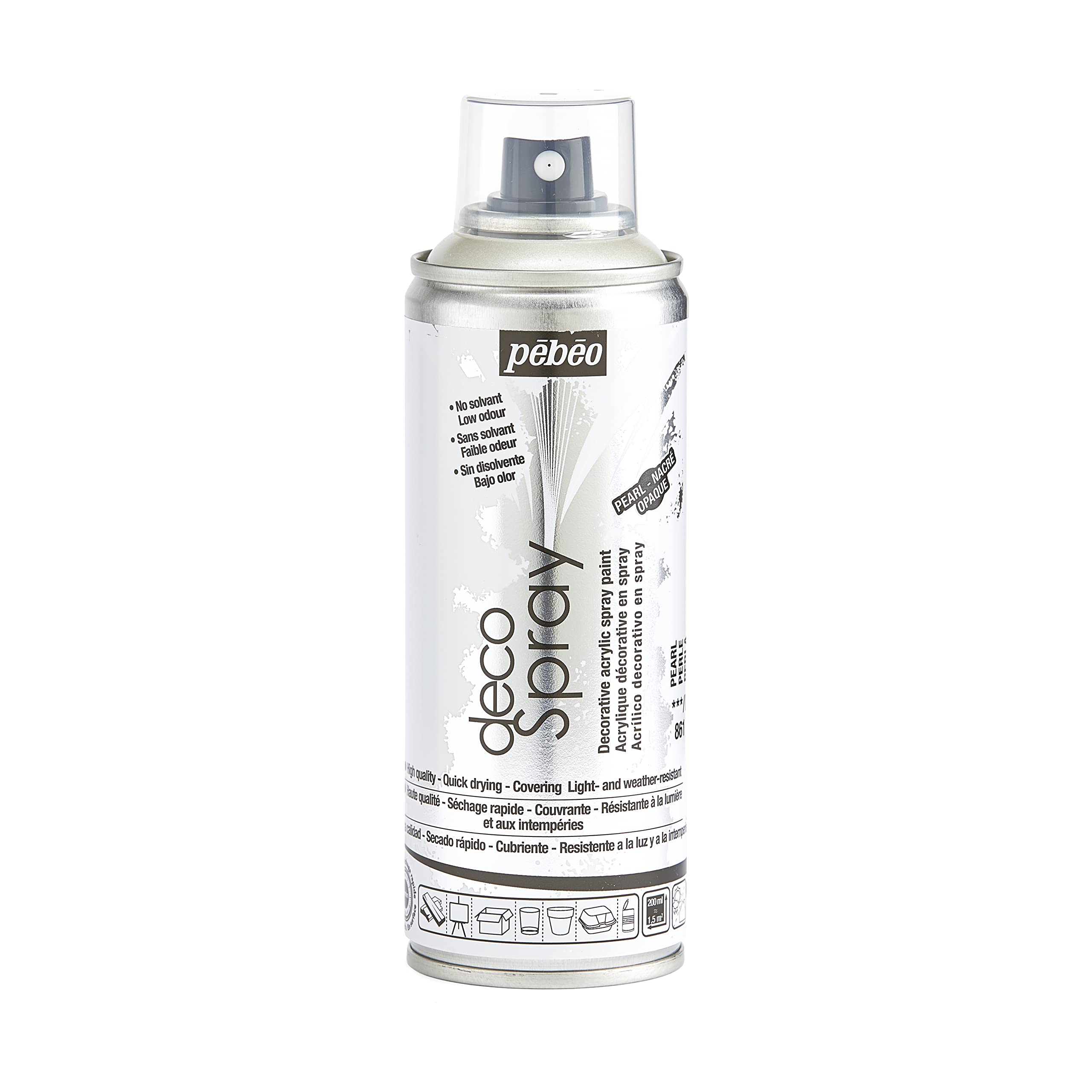 PEBEO 93861 200ml Decospray, Acrylic, Pearl, 16.5 x 5.2 x 5.2 cm