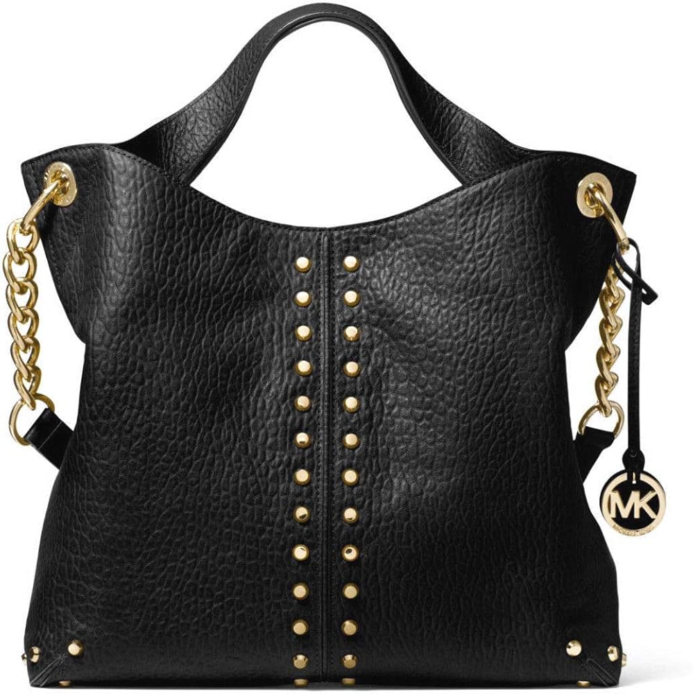 michael michael kors astor pebbled leather shoulder bag