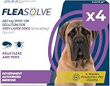 Naqua Ltd Dog Flea Treatment Extra Large Dogs 4 Pipettes XL 40-60 kg