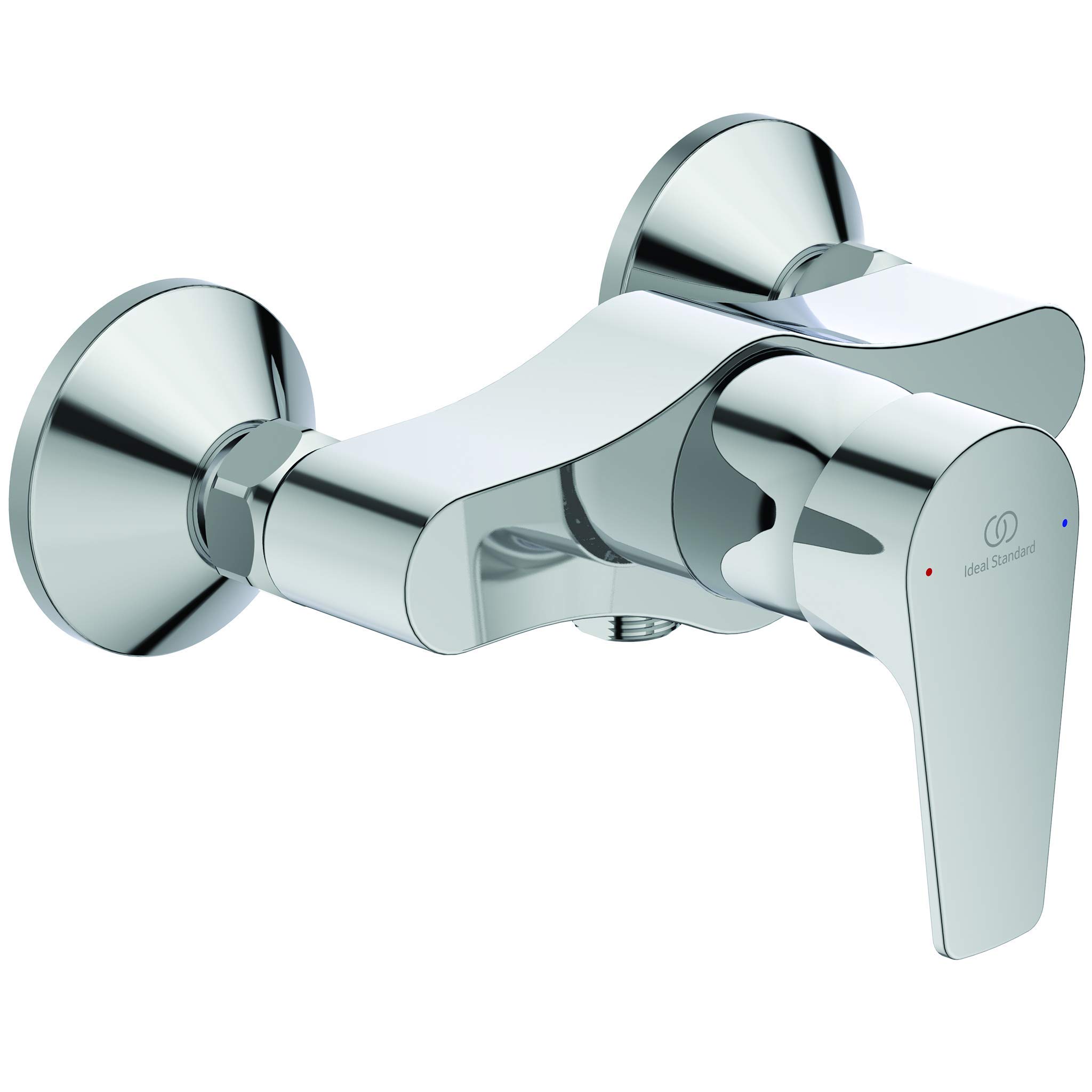 Ideal Standard BC228AA Esla Wall-Mounted Shower Mixer Tap, Chrome