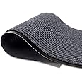 MaxMat® Extra Large Commercial Floor Mat, 3 x 5 Feet Rubber Border Heavy Duty Door Mat, Waterproof, Low-Profile, Easy to Clean, Rubber Entry Mat (Charcoal Grey)