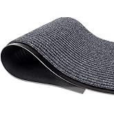 MaxMat® Extra Large Commercial Floor Mat, 3 x 5 Feet Rubber Border Heavy Duty Made in USA Door Mat, Waterproof, Low-Profile, Easy to Clean, Rubber Entry Mudroom Rug (Charcoal Grey)