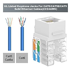 VCE Cat6 RJ45 Keystone Jack Insert UL Listed