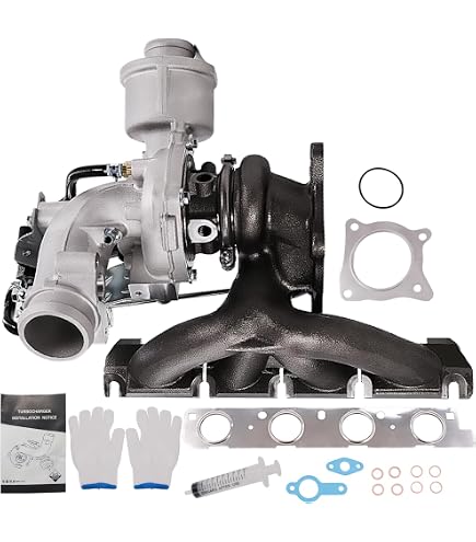 Tycardor HT Turbocharger With Gasket Kit Compatible With Audi A4 A5 Q5 Allroad Quattro 2.0L 2009-2013 Volkswagen Passat 2.0L 2008-2015 Replace 06H145702 06H145702L 06H145702S 06H145702G