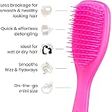 Tangle Teezer Mini Ultimate Detangler Runway Pink - Wet & Dry Hair Brush view 5