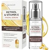 Skin 2.0 Retinol &amp; Vitamin E Face Serum - 1.69 Fl. oz, Cruelty-Free, Reduces Acne Scars, Wrinkles, Anti-Aging, Skin Renewal, Hydrating, Korean Beauty