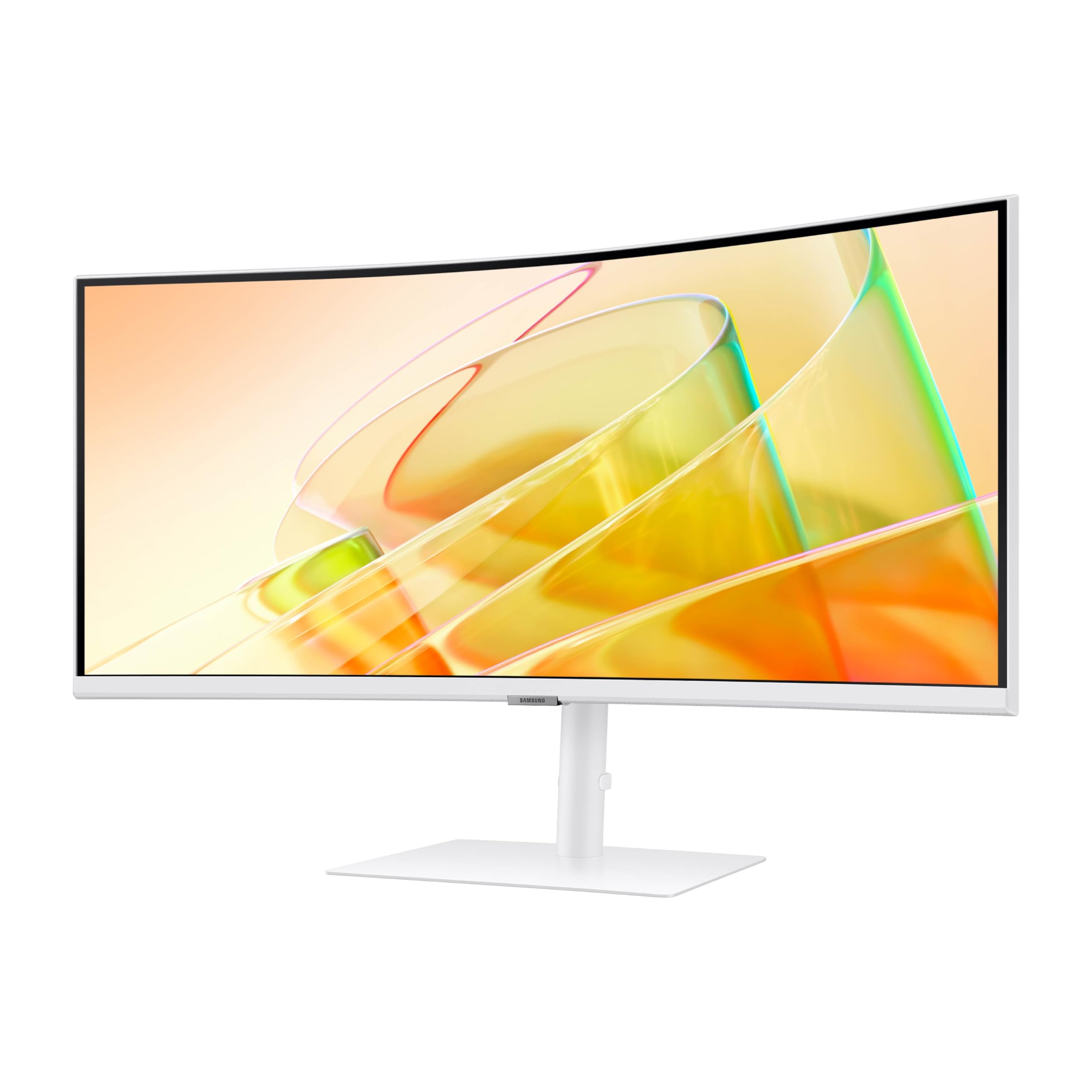 Samsung 34” ViewFinity (S65TC) Series Ultra-WQHD 1000R Curved Computer Monitor, HDR10, 100Hz, AMD FreeSync, Thunderbolt 4, Height Adjustable Stand, Built-in Speakers, Eye Care, LS34C650TANXGO, 2024