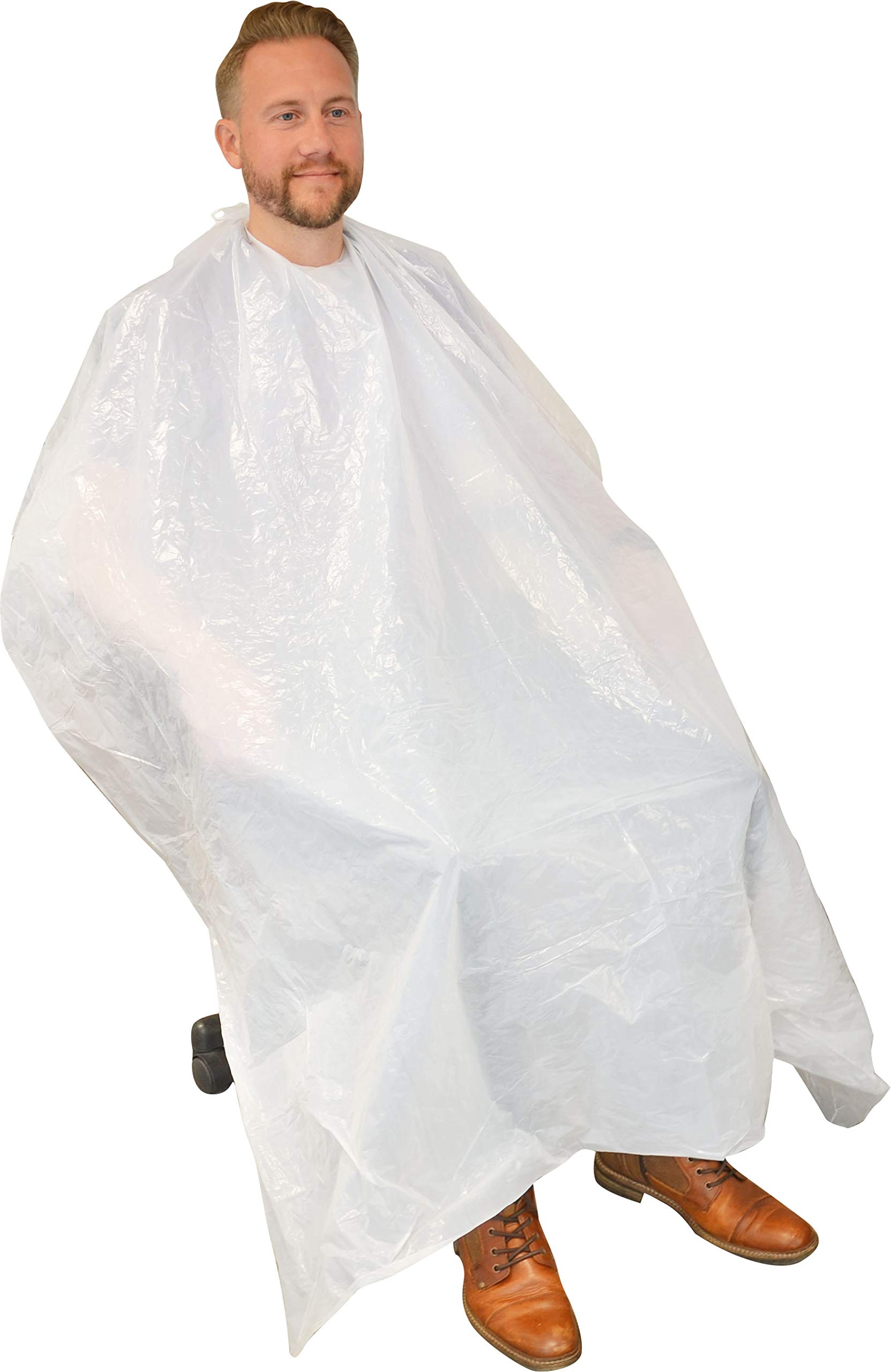 100 Disposable Clear Hairdressing Gowns 110 x 150