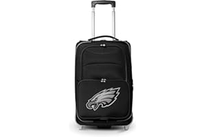 Denco Philadelphia Eagles 21” Rolling Carry-On Luggage- Travel with NFL Licensed Bag- Great for Airports and Trips