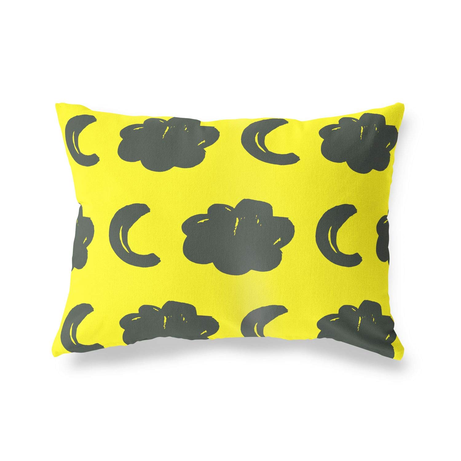 BonaMaison Decorative Cushion Cover, Neon Yellow-Fume Throw Pillow Covers, Home Decorative Pillowcases for Livingroom, Sofa, Bedroom, Size: 45X60 Cm - Designed and Manufactured in Turkey