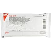 3m Red Dot Monitoring Electrode - Model 2560 - Bag of 50 | 1.3 x 1.6 in Size, Foam Backing, Snap Connector, Sticky Gel, 5 Day Wear, 30 Day Freshness After Opening, OR ER Stress Testing