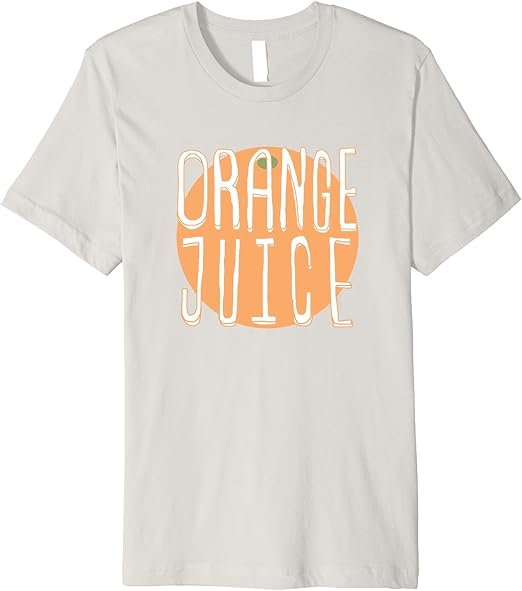 Orange Juice Text TShirt Clothing