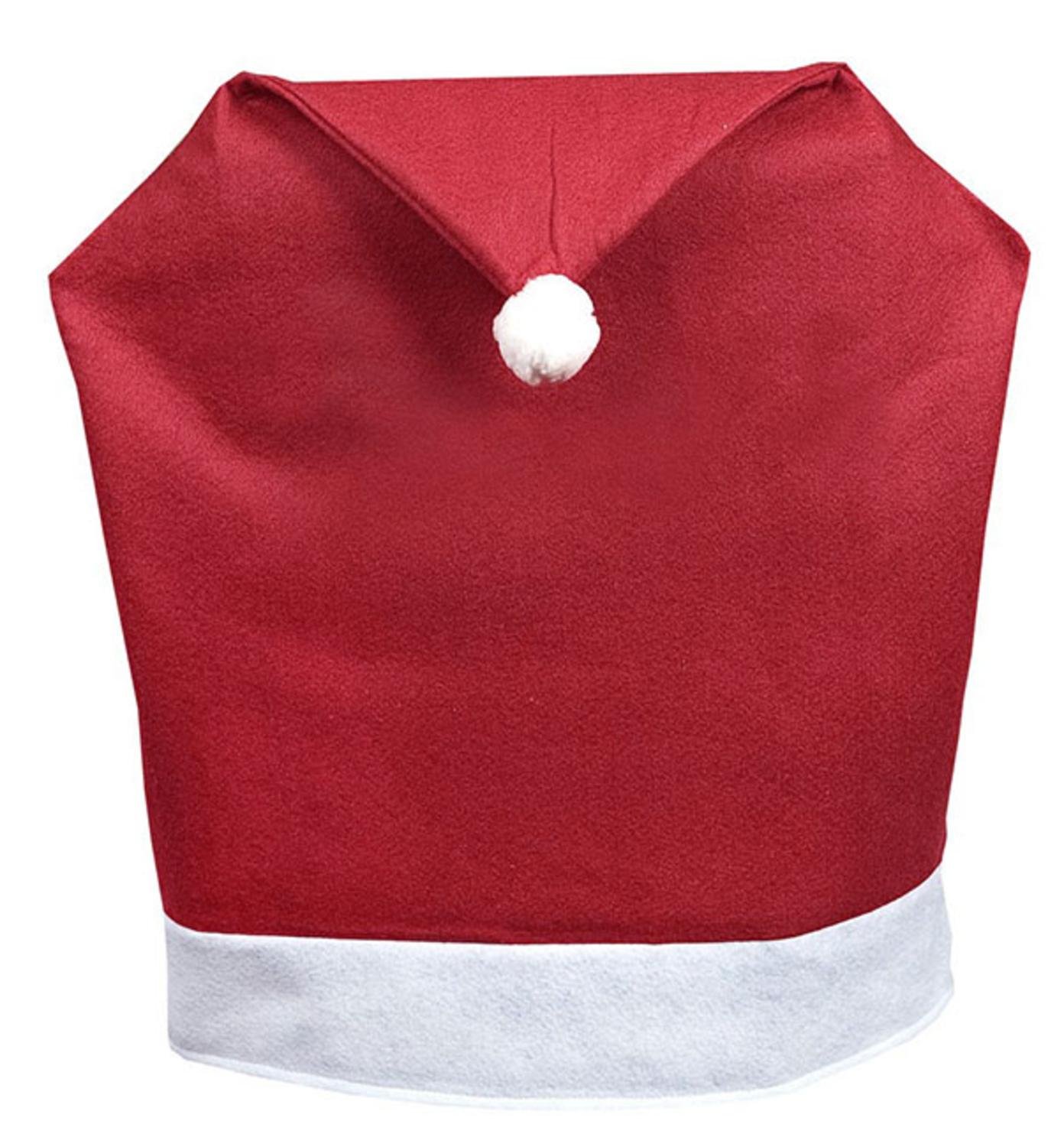 eBuyGB Christmas Chair Covers, Red, Pack of 4