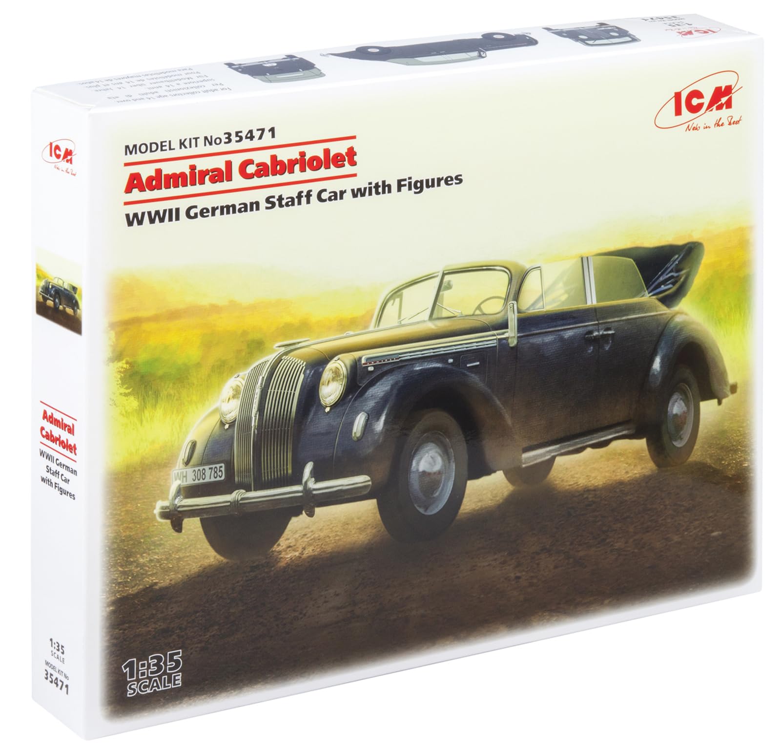 ICM 35471 - WW2 Admiral Cabriolet model car.