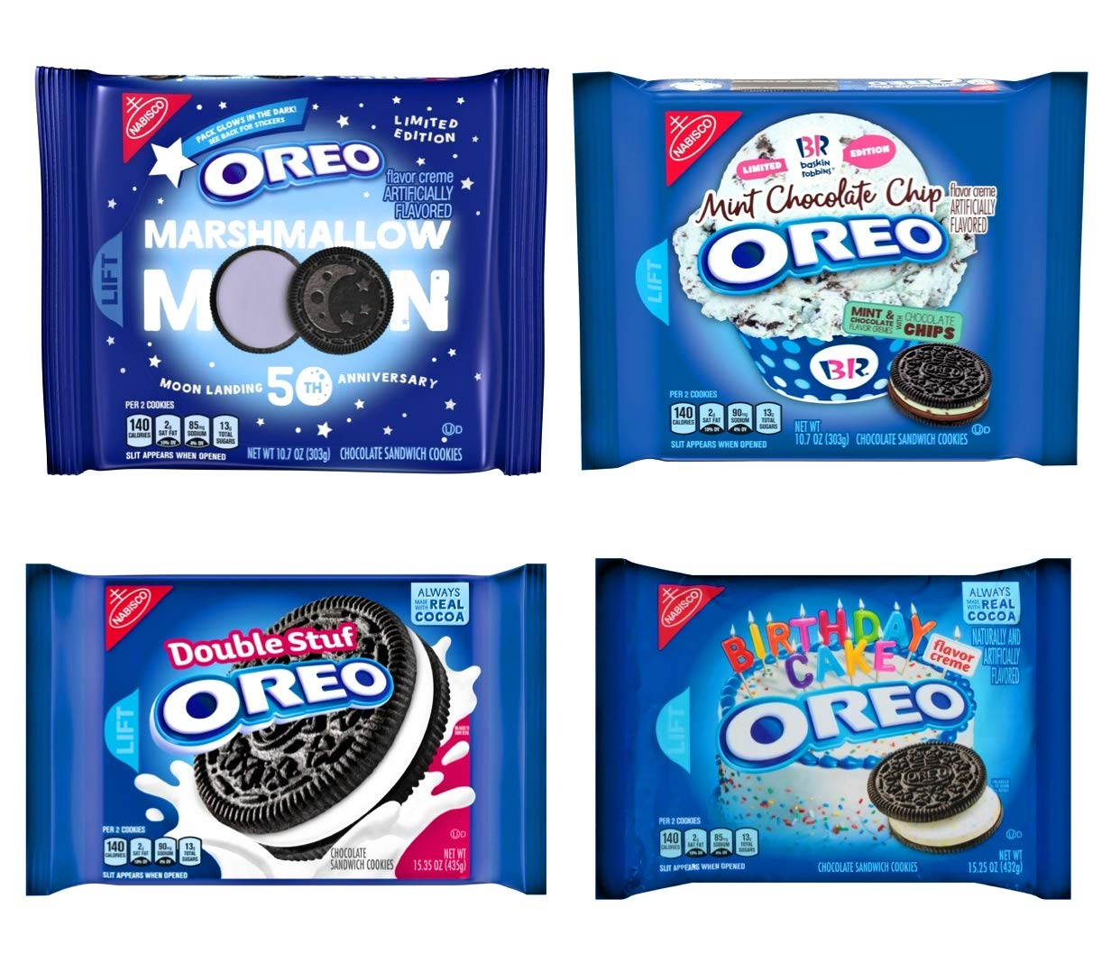Oreo Cookies Variety Pack Of 4 Bags Baskin Robbins Mint Chocolate Chip Marshmallow Moon Birthday Cake Double Stuf Buy Online In Japan At Desertcart Jp Productid Oreo Cookies Variety Pack Of 4 Bags Baskin Robbins Mint Chocolate Chip Marshmallow Moon Birthday Cake Double Stuf Buy Online In Japan At Desertcart Jp Productid