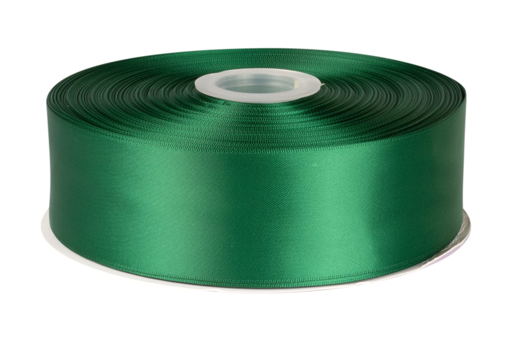 Fondersy 50mmX 91M Double Faced Satin Ribbon Forest Green Polyester Ribbon for Gift Wrapping Wedding Decoration Floral Arrangement Crafts