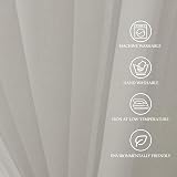 CUCRAF Eyelet Net Curtains 2 Panels 54" x 55" Light Grey Voile Sheer view 4