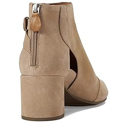 MOOMMO Women Peep Toe Sandals Booties Heels Beige