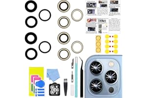 2 Sets LEAFE for iPhone 13 Pro and iPhone 13 Pro Max Camera Lens Replacement, OEM Original Camera Glass Lens with Pre-Installed Adhesive+Repair Tools