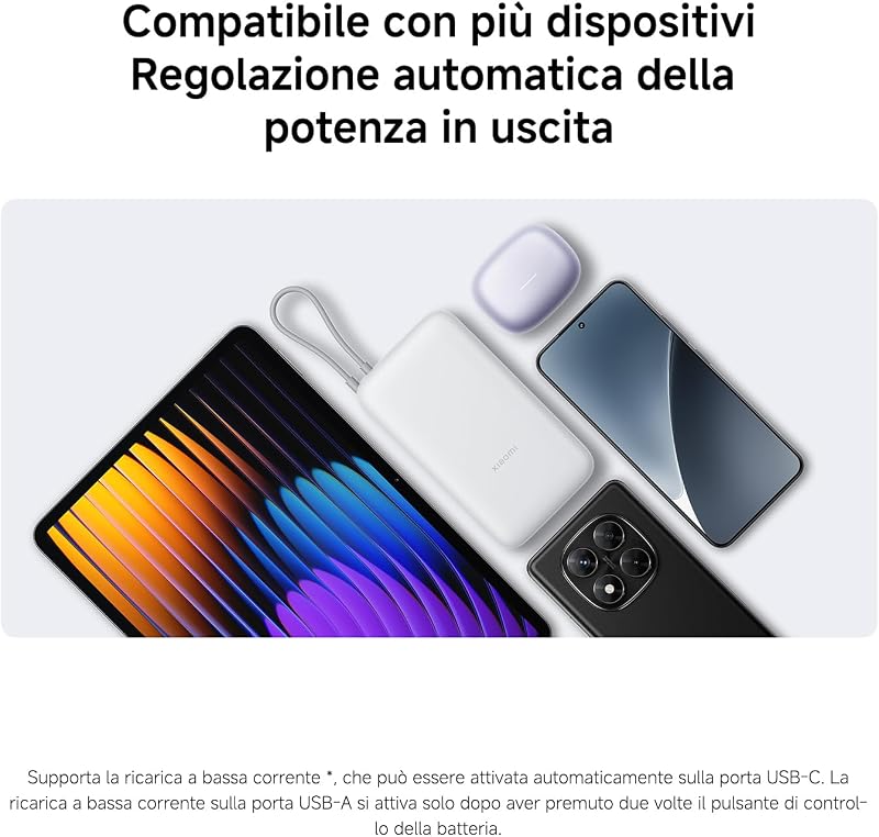 22.5W Power Bank 20000mAh (Integrated Cable) Dark Gray