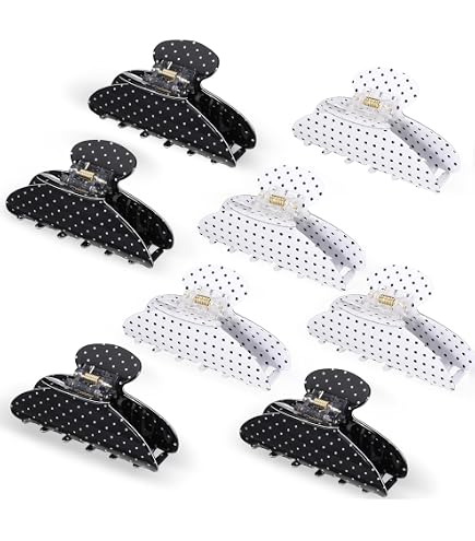 Amazon.com : Yuxung 8 Pcs Large Acrylic Hair Claw Clips for  display picture 2