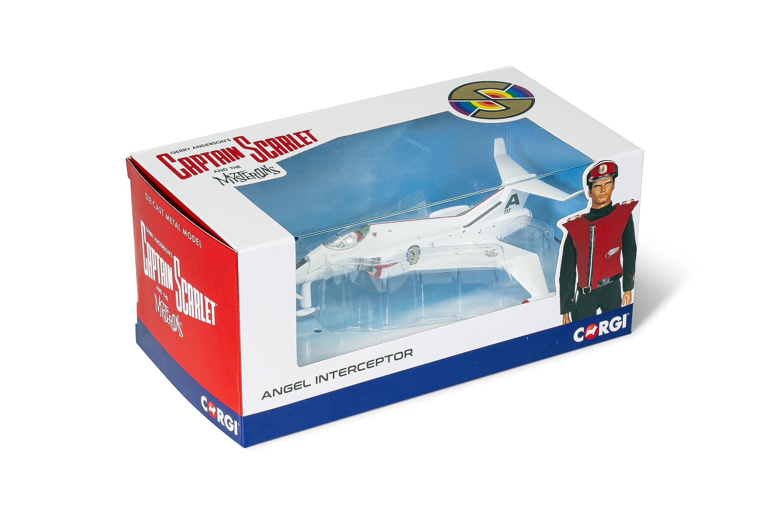 Corgi Diecast Model Vehicles - CC96309 Captain Scarlet Angel Interceptor - Men, Women & Kids Souvenir Gifts from UK - Small Die Cast Toy Car Models for Boys, Gift for Motor Enthusiasts
