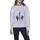 KARL LAGERFELD womens Long Sleeve Crew Neck Fashion Girl Scuba Sweatshirt