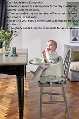 Mamas & Papas Baby Bug Booster Seat for Dining with Tray Clay view 7