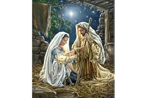 EIBEILI Diamond Painting Kits for Adults - Jesus 5D Diamond Art Kits for Beginner DIY Full Drill Diamond Dots Crystal Craft Kits for Chtistmas Home Wall Decor Gifts 12x16in