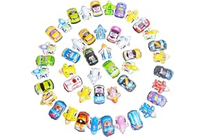 FPVLR 46 Pcs Mini Pull Back Planes and Cars for Toddlers Boys and Girls, Pull Back Racing Vehicles Set for Kids, Bulk Treasure Box Toys for Classroom Prizes, Party Favors, Pinata Fillers