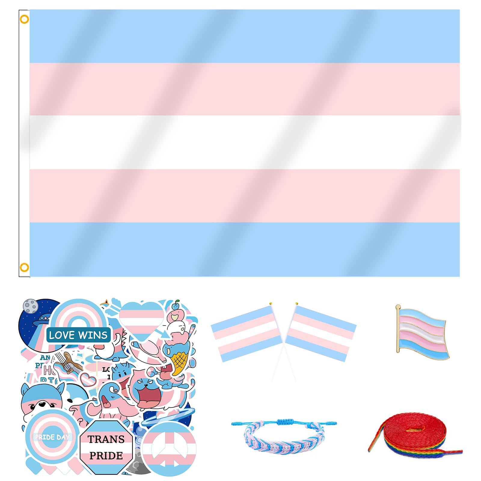 MEPLUM Pride 3x5 FT FTM Transgender Trans Flag