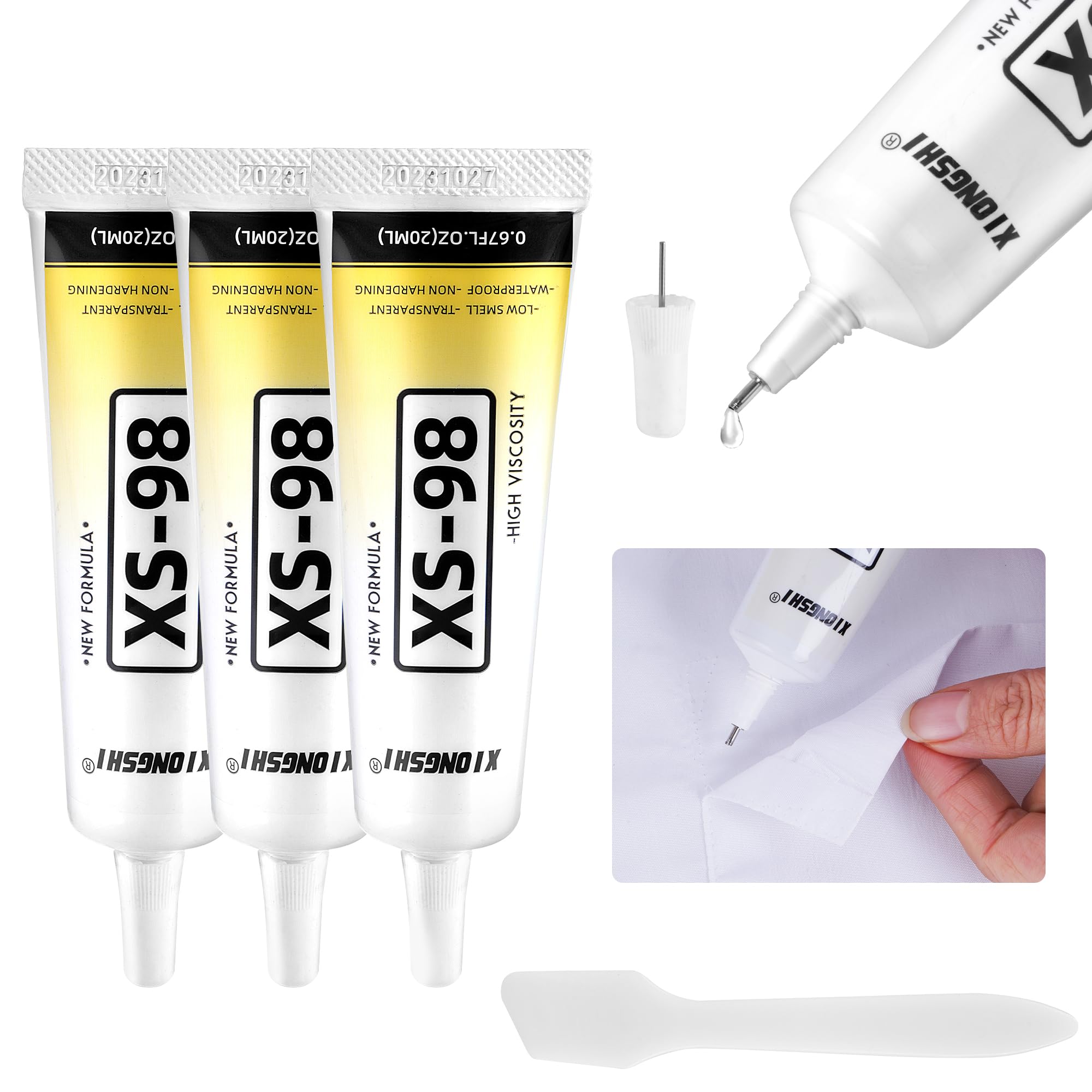 Mua 60ml Fabric Glue, Fabric Glue for Clothing Permanent Washable Clear ...