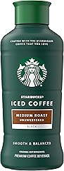 Starbucks Medium Roast Iced Coffee, Black Unsweetened, 48 Fl Oz Bottle