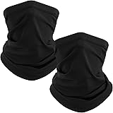 TICONN Neck Gaiter (2 Pack), Outdoor Breathable Face Cover, Ideal for Hiking Running Cycling Motorcycle Ski Snowboard