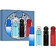 Perry Ellis Men's 4-Piece Mini Gift Set - 360° Men, 360° Red, 360° Very Blue, 360° Black (4-pack of .25 fl oz EDT mini travel sprays)