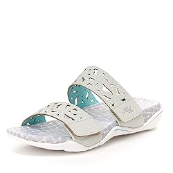 JBU by Jambu Women's Wildflower Slide Sandal, Dove