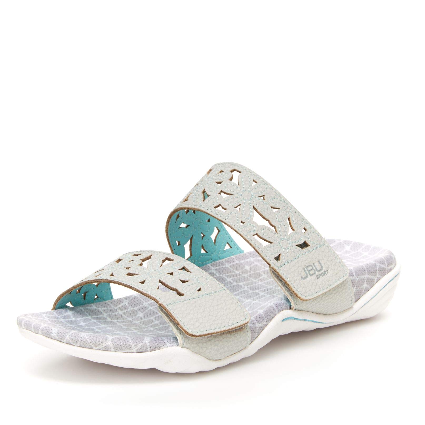 JBU by Jambu Women's Wildflower Slide Sandal, Dove