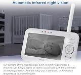 VTech LM808-1W Baby Monitor with Camera 5" Screen 300m Night Vision view 6