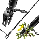 BabyNora Weed-Puller-Tool-with-Long-Handle, 63" Adjustable Stand Up Weeding Tool with Heavy-Duty 4-Claw Weeder for Effortless Weeding Without Bending, Pulling, or Kneeling